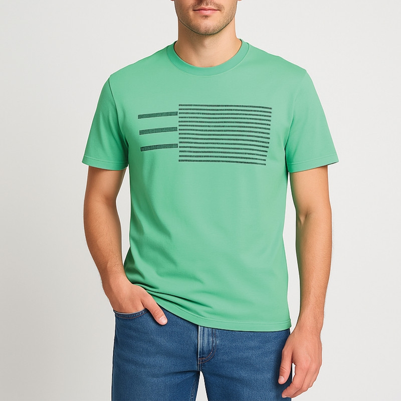 تی شرت آستین کوتاه مردانه باینت مدل 2261786 رنگ سبز